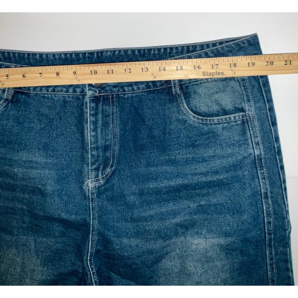 Womens Barrell Jeans Grunge Emo Indie Streetwear Size 34 - Picture 5 of 8
